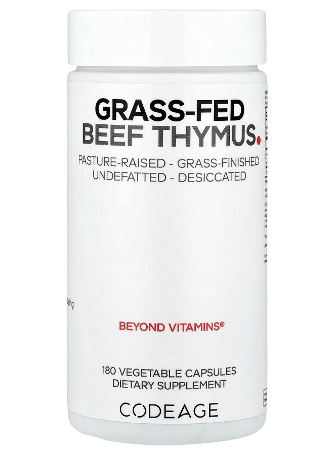 Codeage Grass Fed Beef Thymus 180 Capsules - Image 1