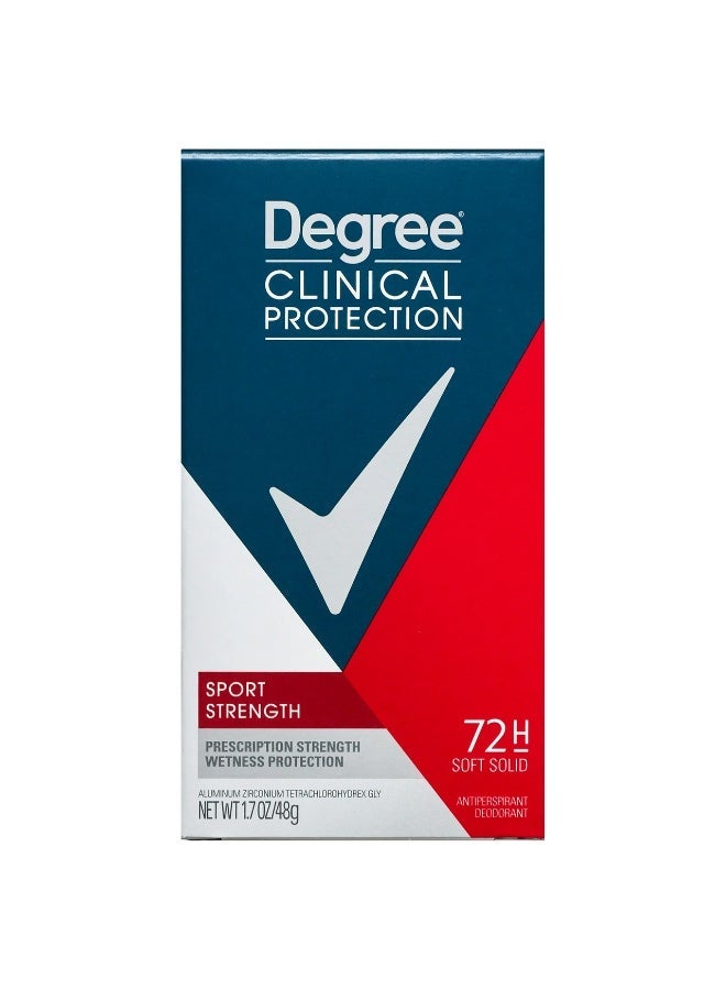 Degree Clinical Antiperspirant Deodorant, Sport Strength For Men 48 gm - Image 1