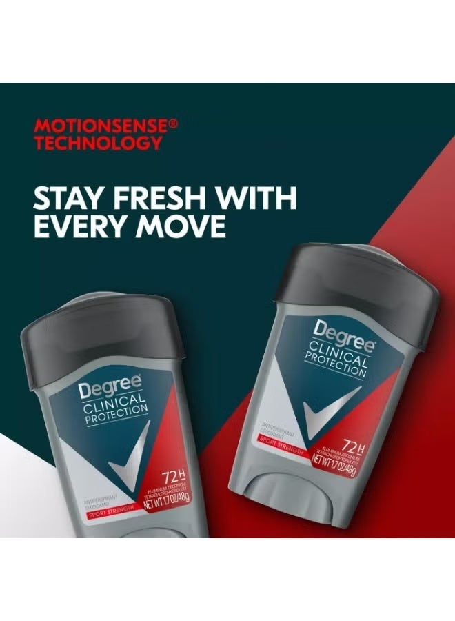 Degree Clinical Antiperspirant Deodorant, Sport Strength For Men 48 gm - Image 4