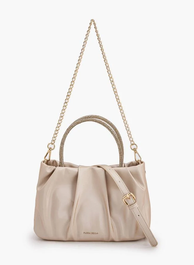 Flora Bella By Shoexpress FLORA BELLA DIAMANTE  HANDLE BAG WITH DETACHABLE SHOULDER CHAIN STRAP Ramadan Collection