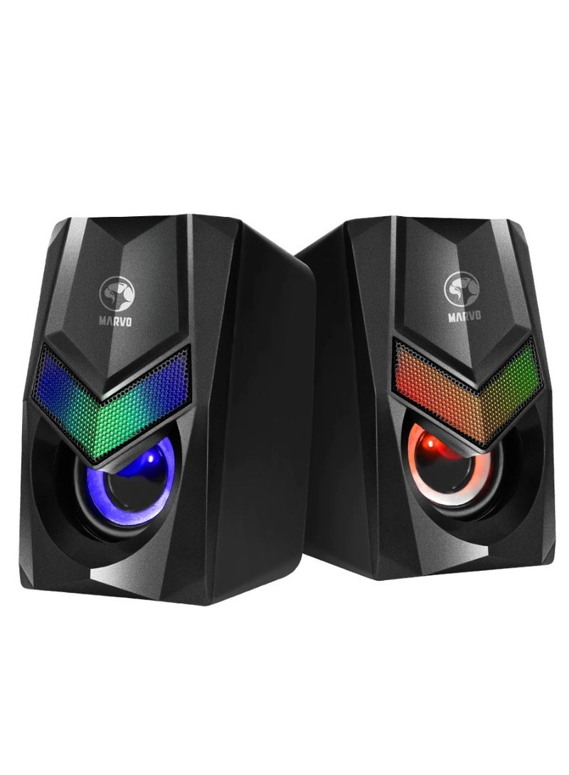 مارفو SG118 USB سلكي 2.0 RGB سماعات الألعاب - Image 1