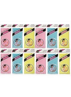 Salux Nylon Japanese Beauty Skin Bath Wash Cloth/towel (12 PCS (MIX))
