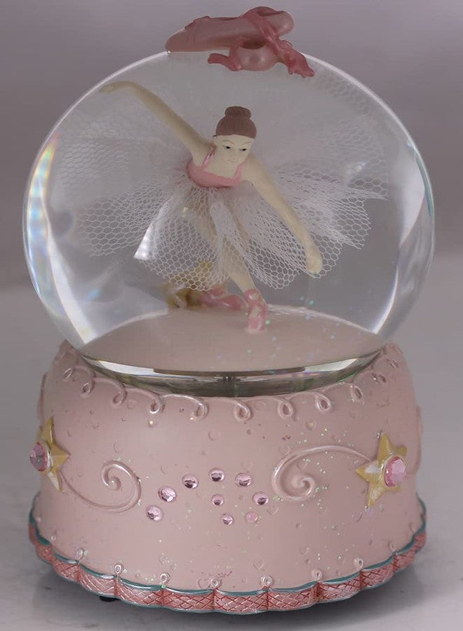 Singeek Ballerina Girl Swan Lake Rotate Musical Snow Globe with Automatic Snowfall and Colorful Lights (Swan Lake) - Image 2