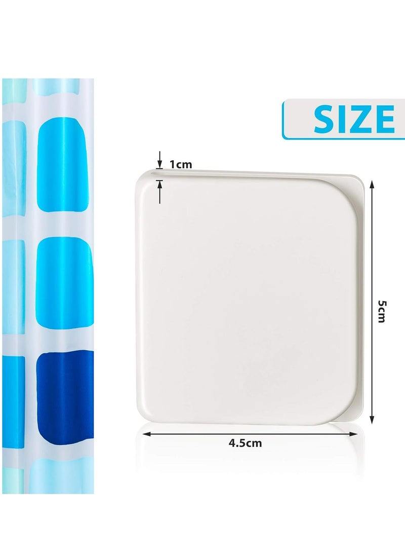 Oasisgalore 4 Pack Windproof Shower Curtain Splash Clips, Self-Adhesive Curtain Holder for Splash Protection  - Image 2