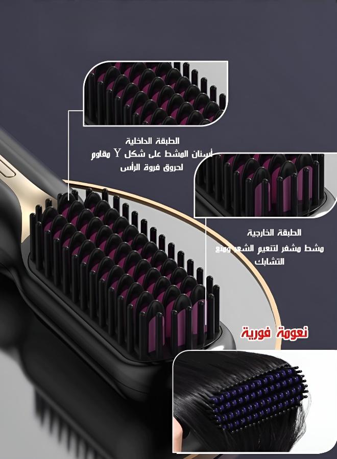 New Cordless Negative Ion Hair Straightening & Curling Comb - Image 5