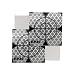 Liyuusi 40X40MM 100PCS Reflector Targets for Total Stations Paste Up Reflector Survey Target Mark with Black Triangle Reflective Sheet for Total StationsWhite - Image 2