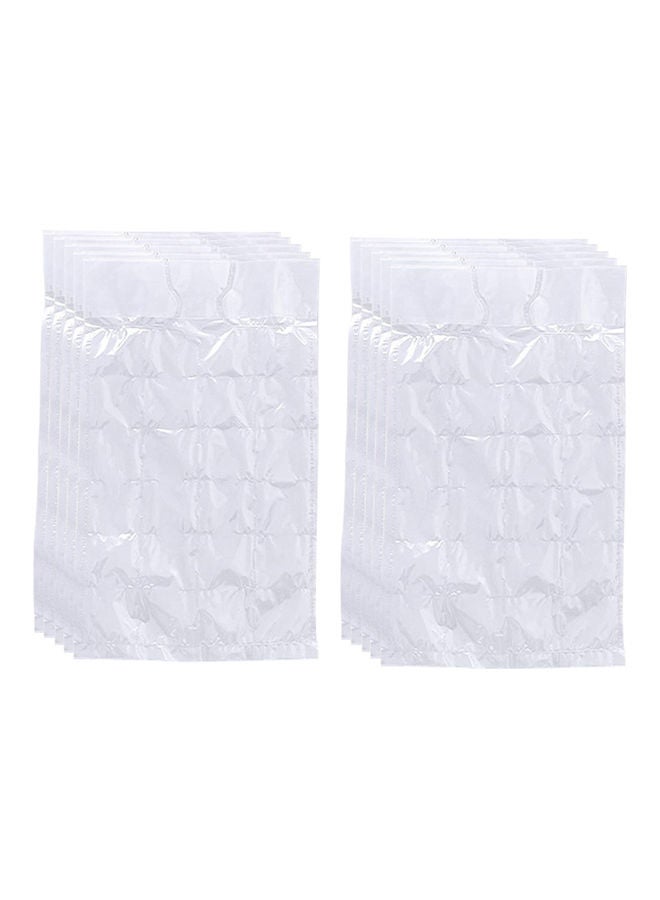 NIBEMINENT 10-Piece Disposable Ice Cube Bags Clear 31x2x18cm  - Image 1