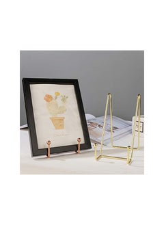The Bros 2 Pcs Book Display Rack Iron Art Display Stand Plate Dish Photo Holder Stand Picture Frames for Wedding Home Store  - Image 5