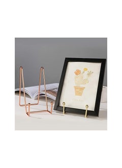 The Bros 2 Pcs Book Display Rack Iron Art Display Stand Plate Dish Photo Holder Stand Picture Frames for Wedding Home Store  - Image 4