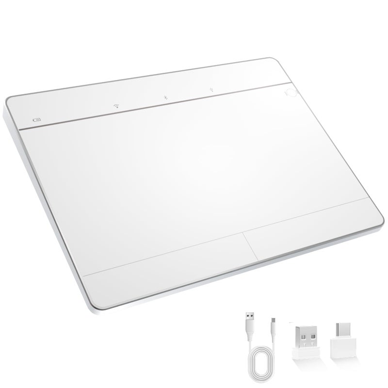 Tacti Trix Wireless Bluetooth Trackpad for Windows 10/11, Supports 3 Connection Modes, High-Precision Multi-Gesture Touchpad, Compatible with PC Laptop Computer - Image 1