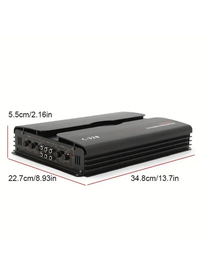 C328 4 Channel Car Amplifier 3800W Max Power 12V AB Class - Image 2