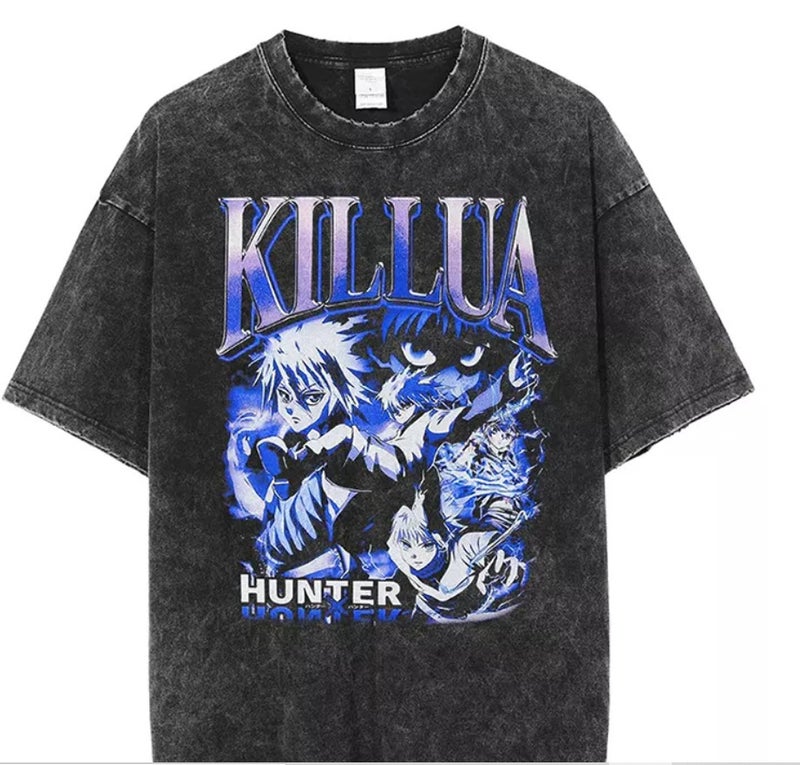 New Anime T-Shirt Men'S Shirt Anime Printed Short-Sleeved Retro T-Shirt Cotton Men'S And Women'S Jacket Dark Style Jacket - Image 1
