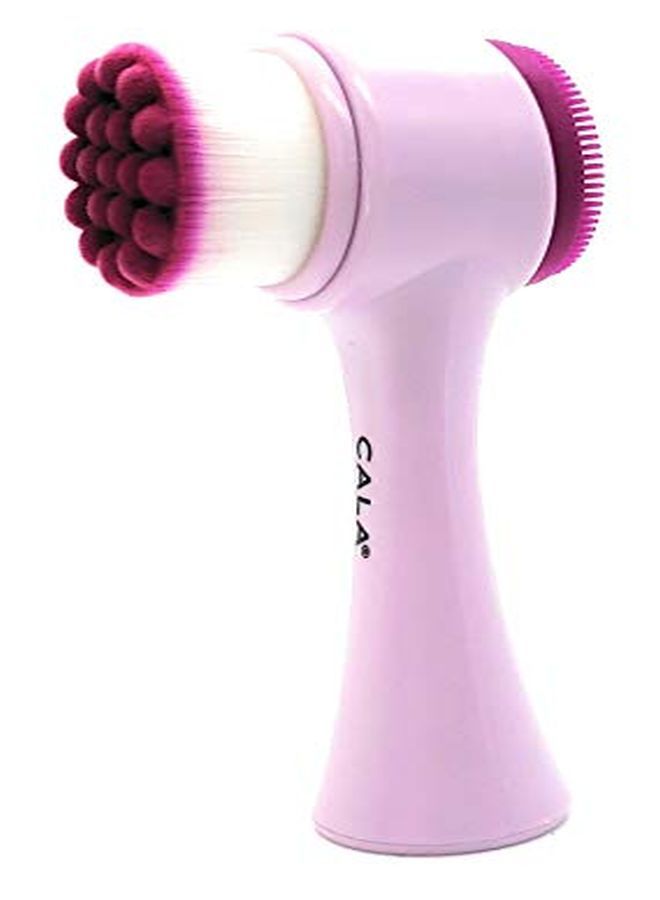 CALA Dual-Action Purple Facial Cleansing Brush - Image 1