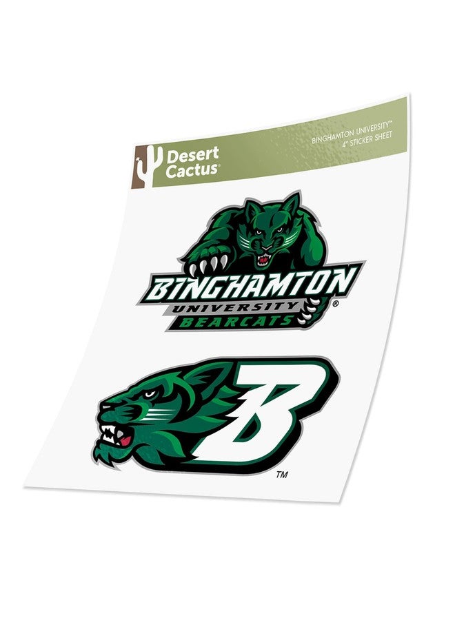 Desert Cactus Binghamton University Sticker Bearcats Vinyl Decal Laptop Water Bottle Car Scrapbook (4 Inch Set V1) - Image 3