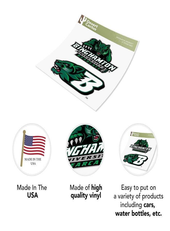 Desert Cactus Binghamton University Sticker Bearcats Vinyl Decal Laptop Water Bottle Car Scrapbook (4 Inch Set V1) - Image 5