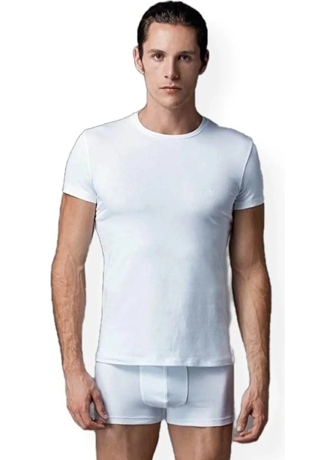 Eros 2 Piece American Collar Men's Undershirt T-Shirt