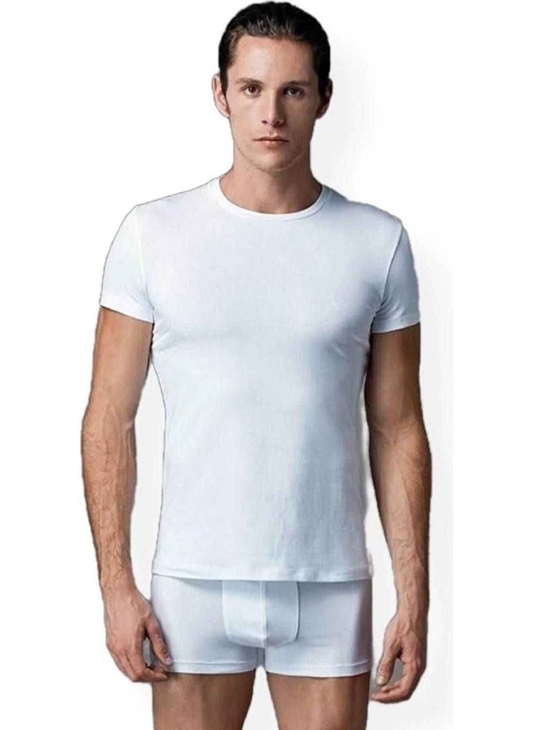 Eros - 2 Piece American Collar Men's Undershirt T-Shirt - Image 1