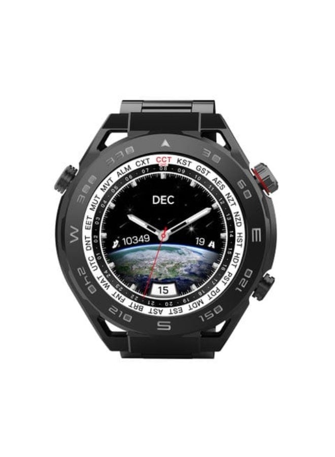 Goaltage 6W05 Elegance Smartwatch (Black) with Extra Band & Daily Activity Monitor - Image 1