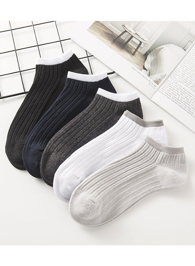 Pack Of 5 Mesh Crew Socks Multicolour
