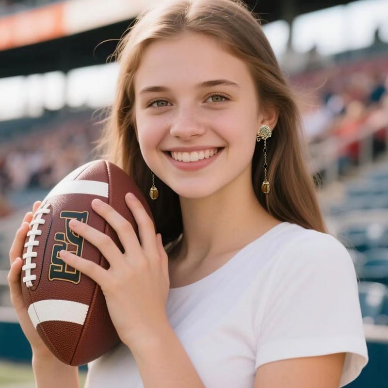 Madison Tyler Football Earrings for Women | Sport Earrings for Women | Cute Game Day Helmet Statement Dangle Earring Jewelry - Image 4