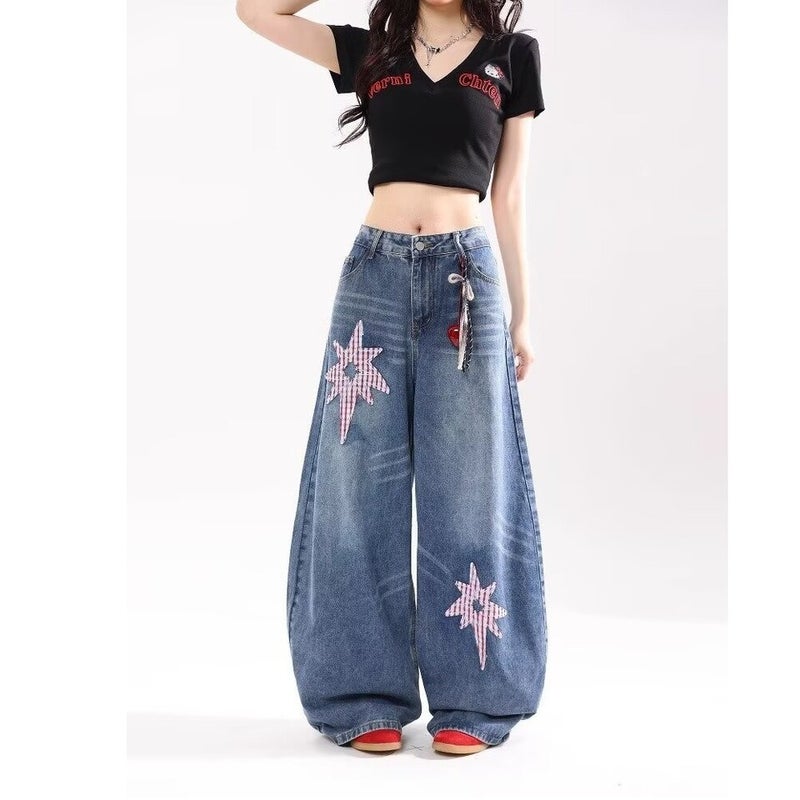 Unisex Casual Daily Denim Jeans - Image 3