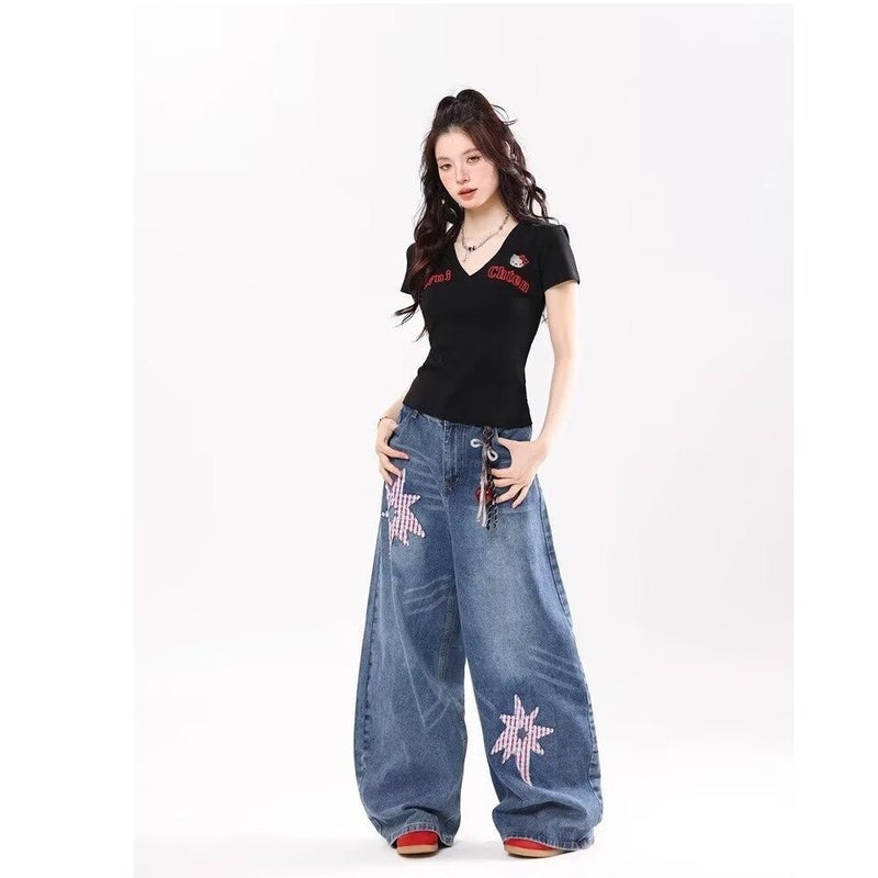 Unisex Casual Daily Denim Jeans - Image 5