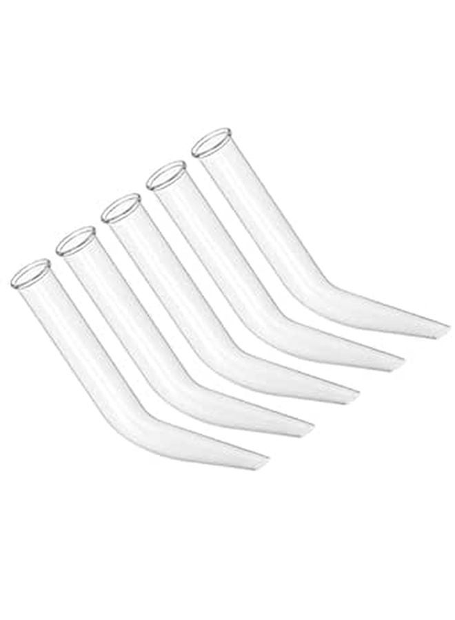 Lab Ox Generic 5pcs Glass Ox Horn Distillation Tubes Laboratory Apparatus for ...