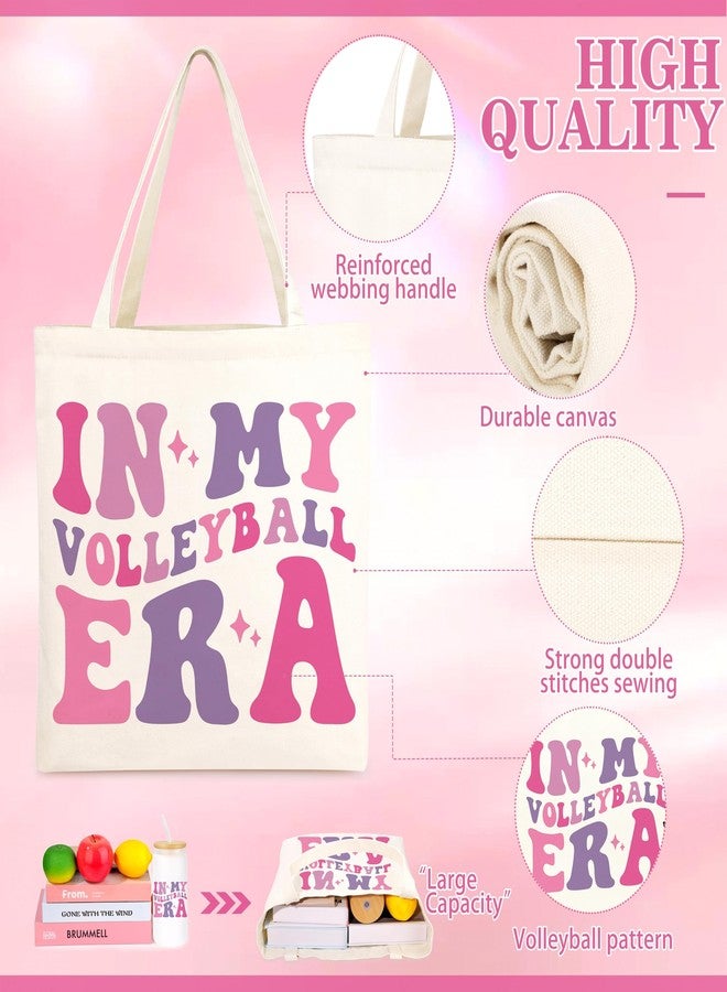 JMTMBR 24 PCS Volleyball Team Gift Set, In My Volleyball Era Canvas Tote Bags & Makeup Bags, Bulk Party Favors for Teen Girls, Players, Senior Night - Image 4