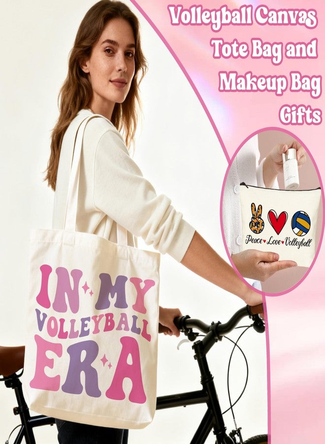 JMTMBR 24 PCS Volleyball Team Gift Set, In My Volleyball Era Canvas Tote Bags & Makeup Bags, Bulk Party Favors for Teen Girls, Players, Senior Night - Image 3