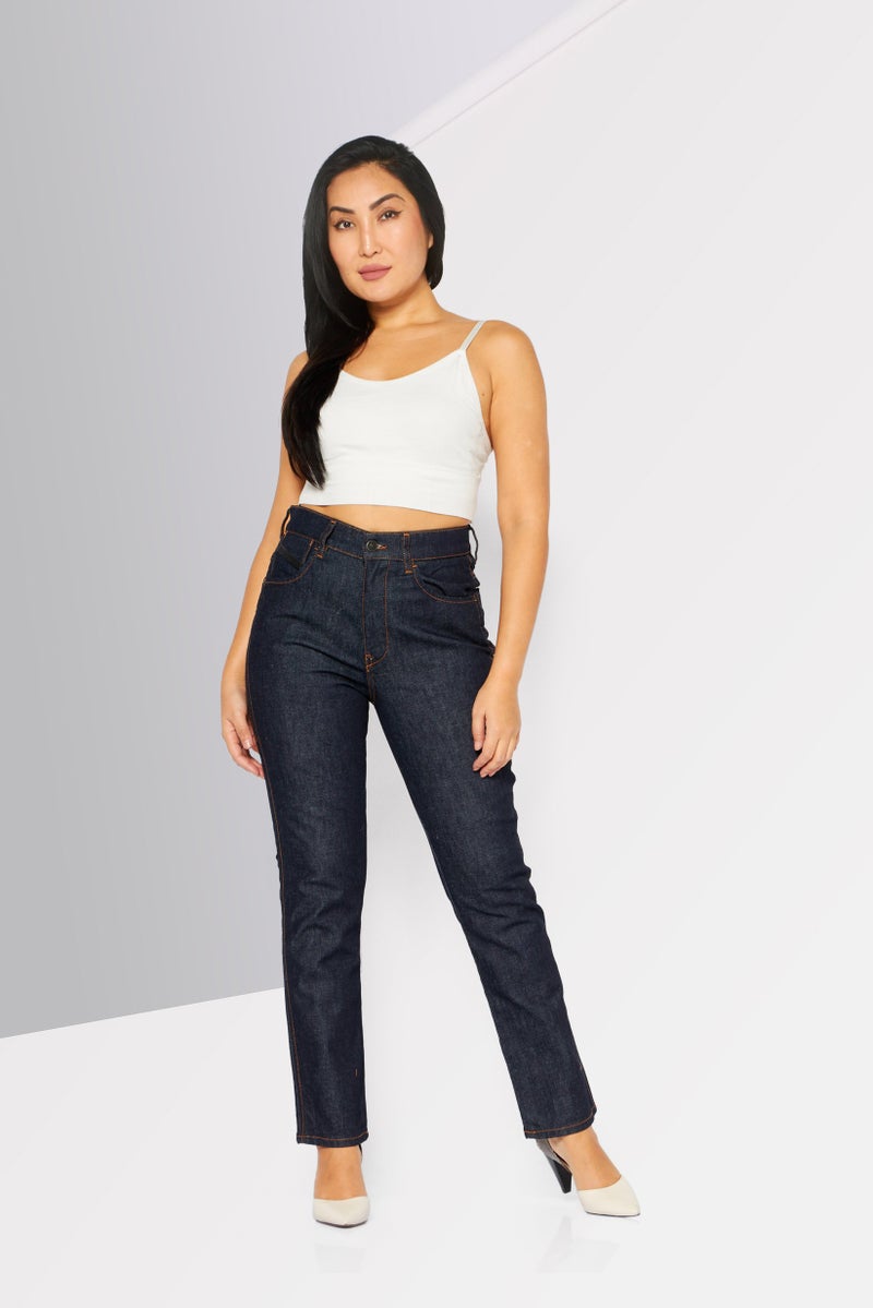 DIESEL Women High Waist Stretchable Washed Jeans, Blue - Image 2