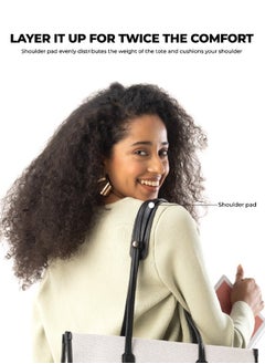 Mokobara MOKOBARA The Skye Tote Bag | Fits Upto 14" Laptop | Lightweight | Perfect For Work And Daily Use | Has Organizational Pockets And Laptop Sleeve | Made With Vegan Leather | For Women  - Image 2