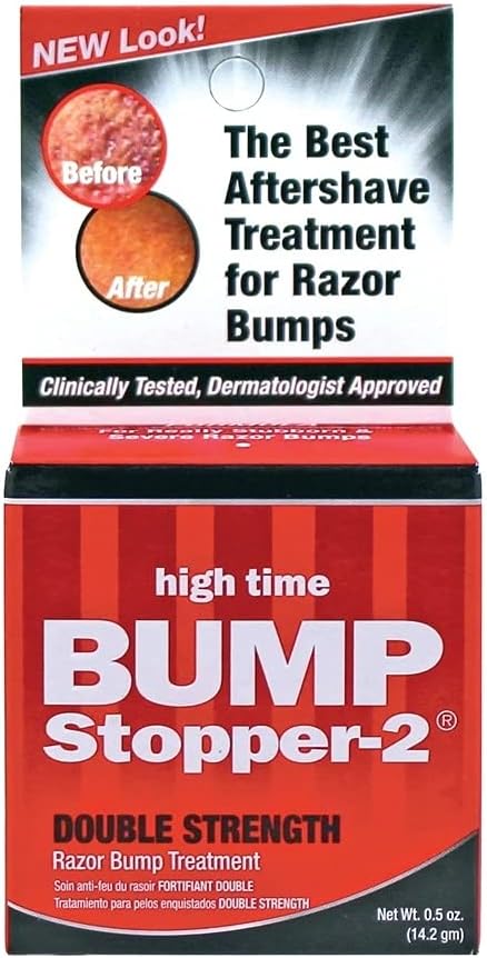 High Time Bump Stopper2 Double Strength Razor Bump Treatment 05 oz Pack of 9
