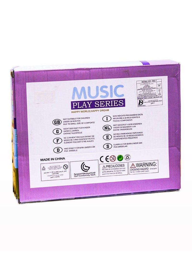 Xylophone piano numbers and spinning pink fruits  - Image 3