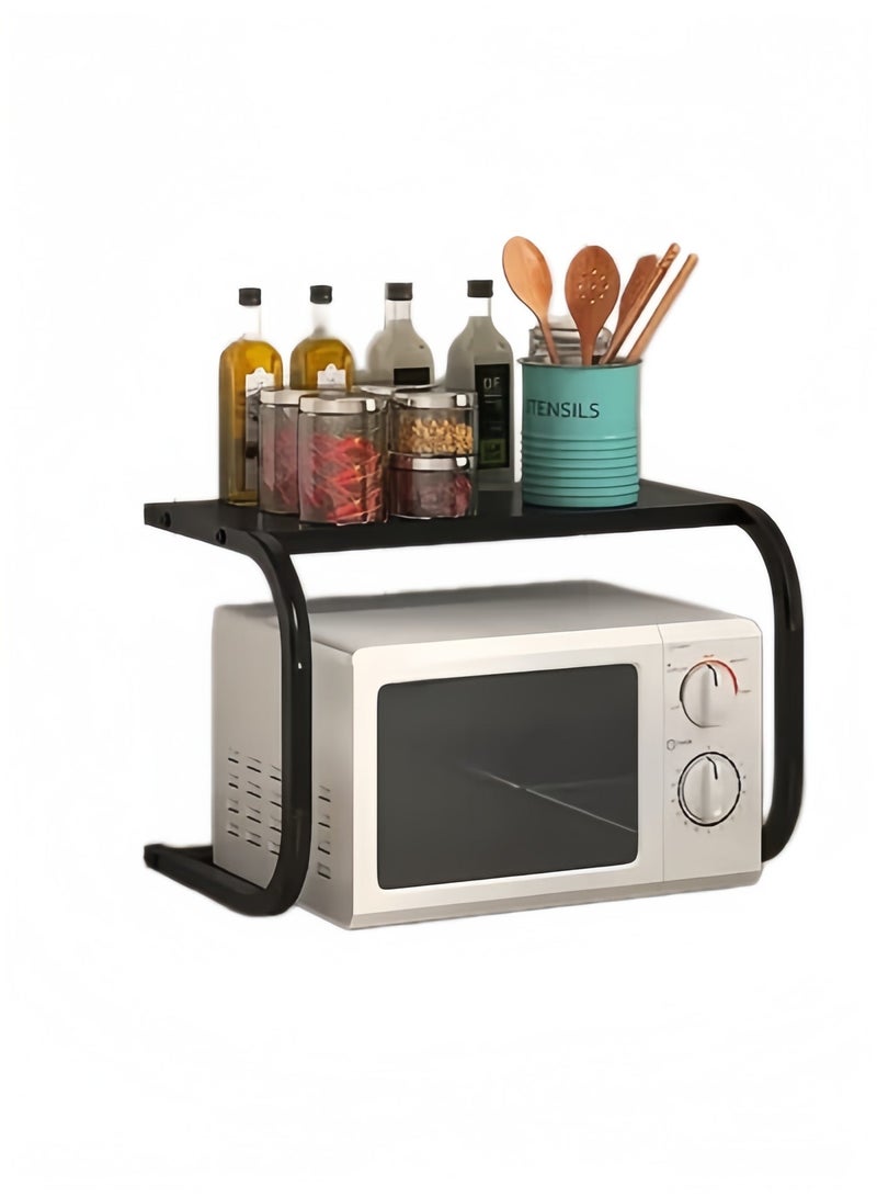 SKT Shiketro Microwave Oven Rack, Toaster Shelf for Kitchen Counter Top Organizer, 2 Tiers Space Saver Storage Oven Stand - Image 2