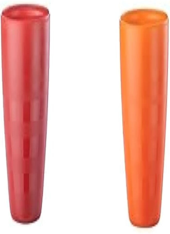 m-design M-Design Small Plastic Cup - Microwave, Dishwasher, Food Safe & BPA Free (1, Red) + M-Design Small Plastic Cup - Microwave, Dishwasher, Food Safe & BPA Free (1, Orange) 