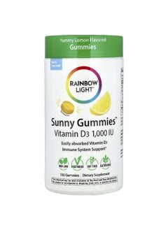 Rainbow Light Rainbow Light, Sunny Gummies™, Vitamin D3, Yummy Lemon, 100 Gummies  - Image 1