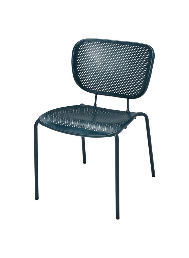 زبون كرسي داخلي/خارجي، أسود-أزرق - Image 1