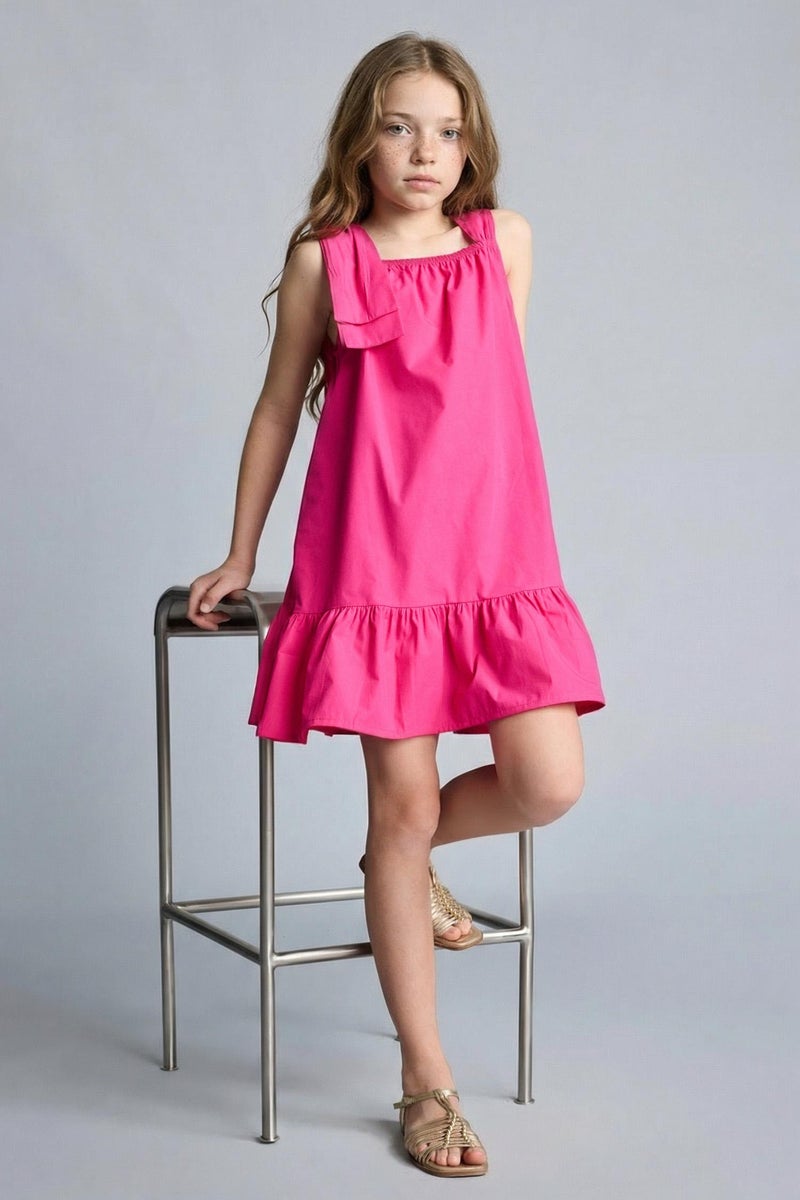 DeFacto Pink Girl Girl Sleeveless Dress Casual - Image 3