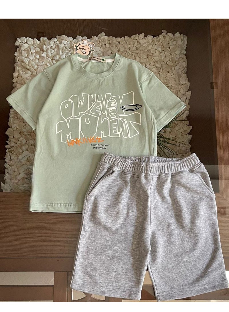 Think set tshirt and short cotton 100%  - Image 2