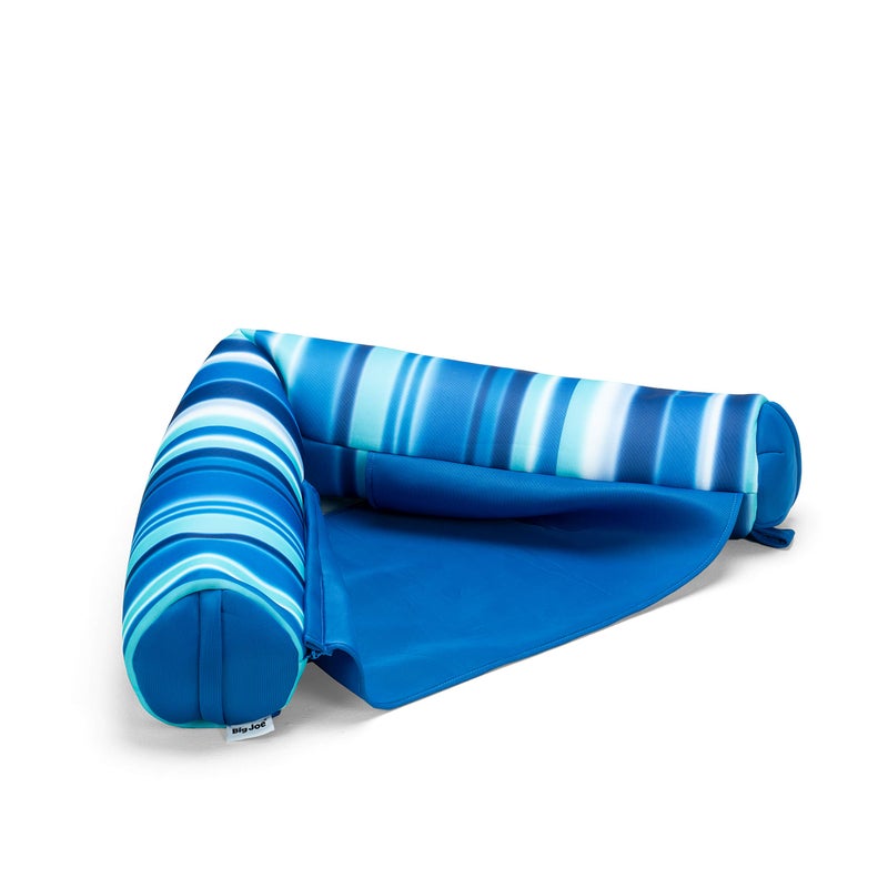 Big Joe Noodle Sling No Inflation Needed Pool Seat with Armrests, Blurred Blue Double Sided Mesh, Quick Draining Fabric, 3 feet - Image 1