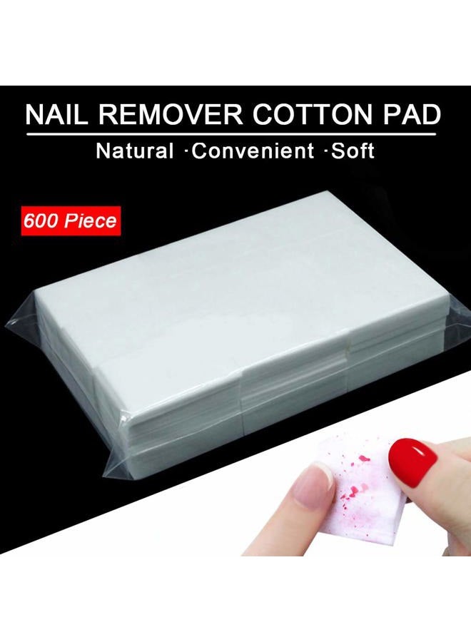 HiMo Nail Polish Gel Remover Tools Kit, Soak Off Cap Clip 10pcs, Dispenser Bottle, 600PCS Cotton Pads Handle Brushes Finger Separators(Black-Set) - Image 3