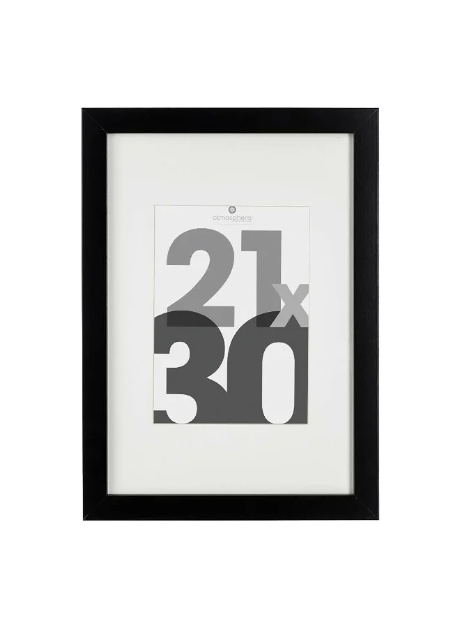 اتموسفيرا إطار الصور الزخرفي المعلق على الحائط باللون الاسود بقياس 21 × 30 سم 121157A