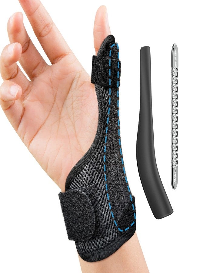 HKJD Thumb Spica Splint Reversible Thumb Brace for Pain Relief, Arthritis, De Quervain's tenosynovitis, Sprains, Strains, Carpal Tunnel & Trigger Finger Immobilizer Adjustable Wrist Strap - Image 1
