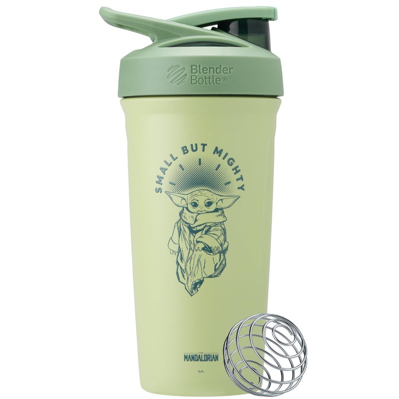BlenderBottle زجاجة خلط ستار وورز الرياضية المعزولة من الفولاذ المقاوم للصدأ مع خفاقة سلكية، سعة 24 أونصة، صغيرة ولكن قوية - مشروبات البروتين والترطيب للرياضيين وعشاق اللياقة البدنية، خلط سهل، تحافظ على المشروبات باردة، غطاء قابل للقفل - Image 1