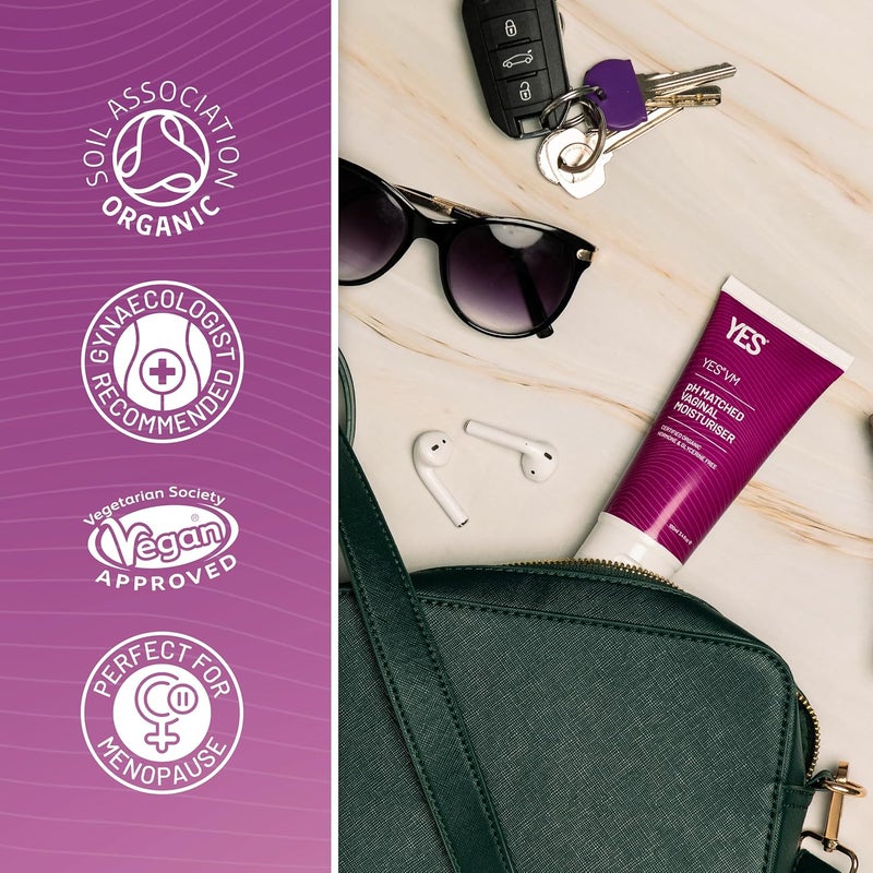 YES VM Vaginal Moisturiser WaterBased LongLasting Fast Acting for Vaginal Dryness Certified Organic Natural Gel Moisturiser pH Matched 100ml - Image 5