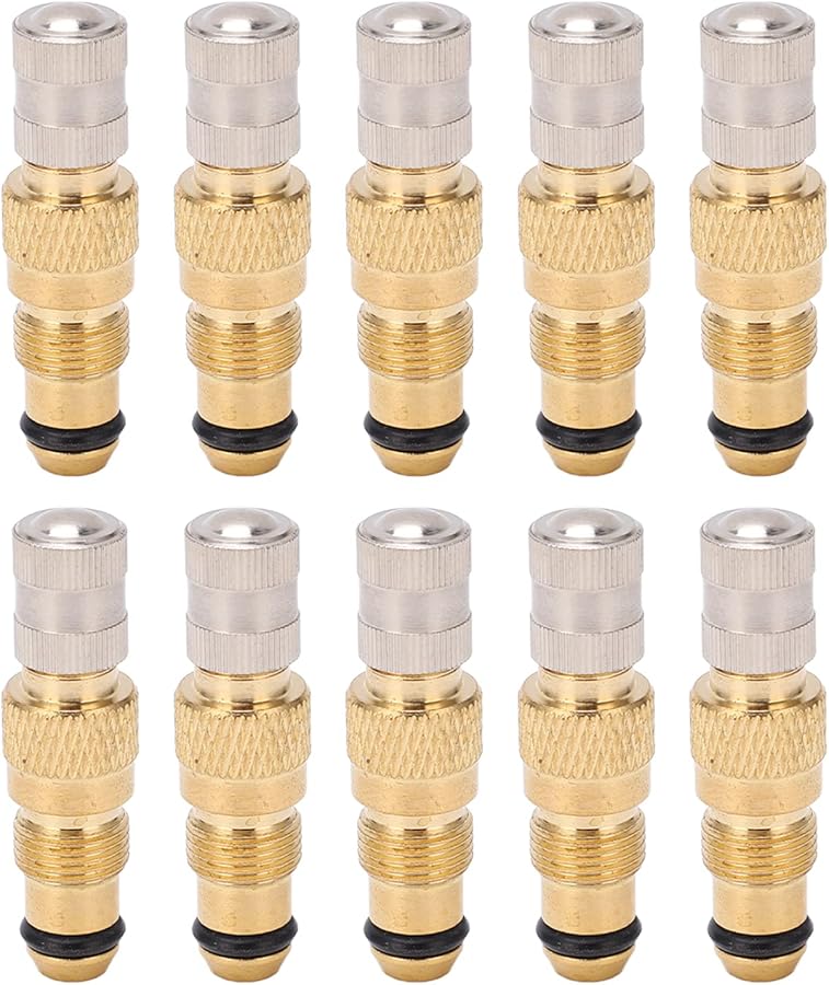 Brass Tire Valve Stem Replacement TR218A TR618A For Tire Ballast 10 Pack Heavy Duty - Image 1