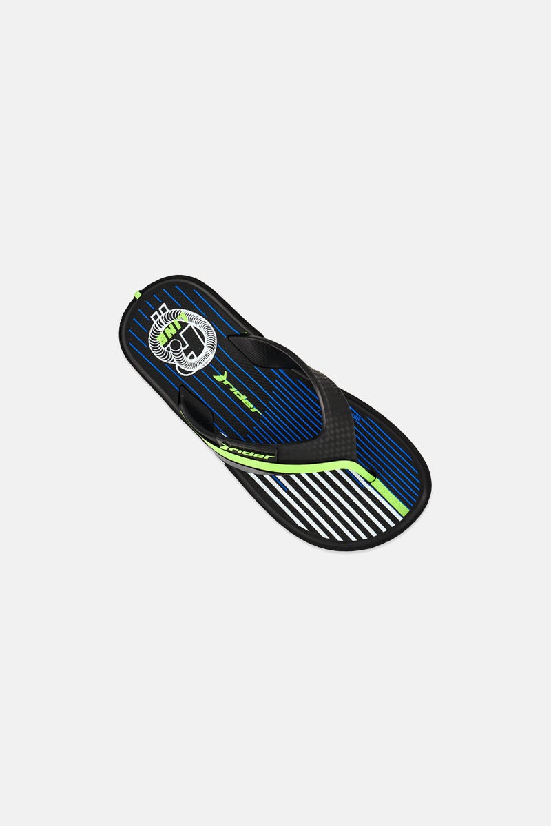 RIDER Kids Boy R Line Slip On Sandals, Black - Image 3
