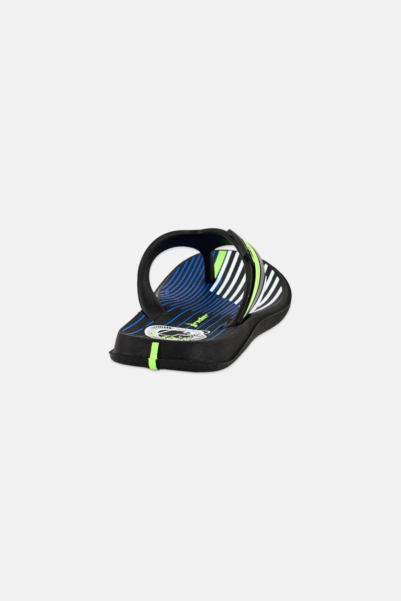 RIDER Kids Boy R Line Slip On Sandals, Black - Image 4