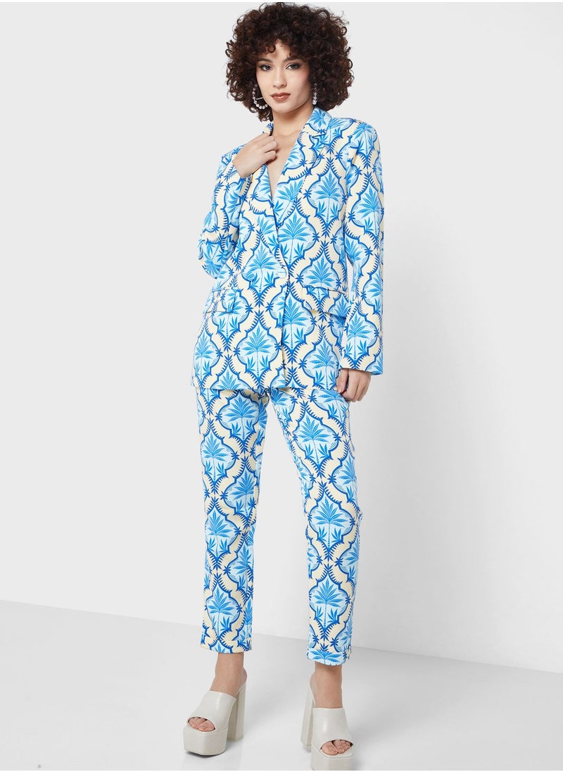 Never fully Dressed - Printed Tailored Blazer - Image 1