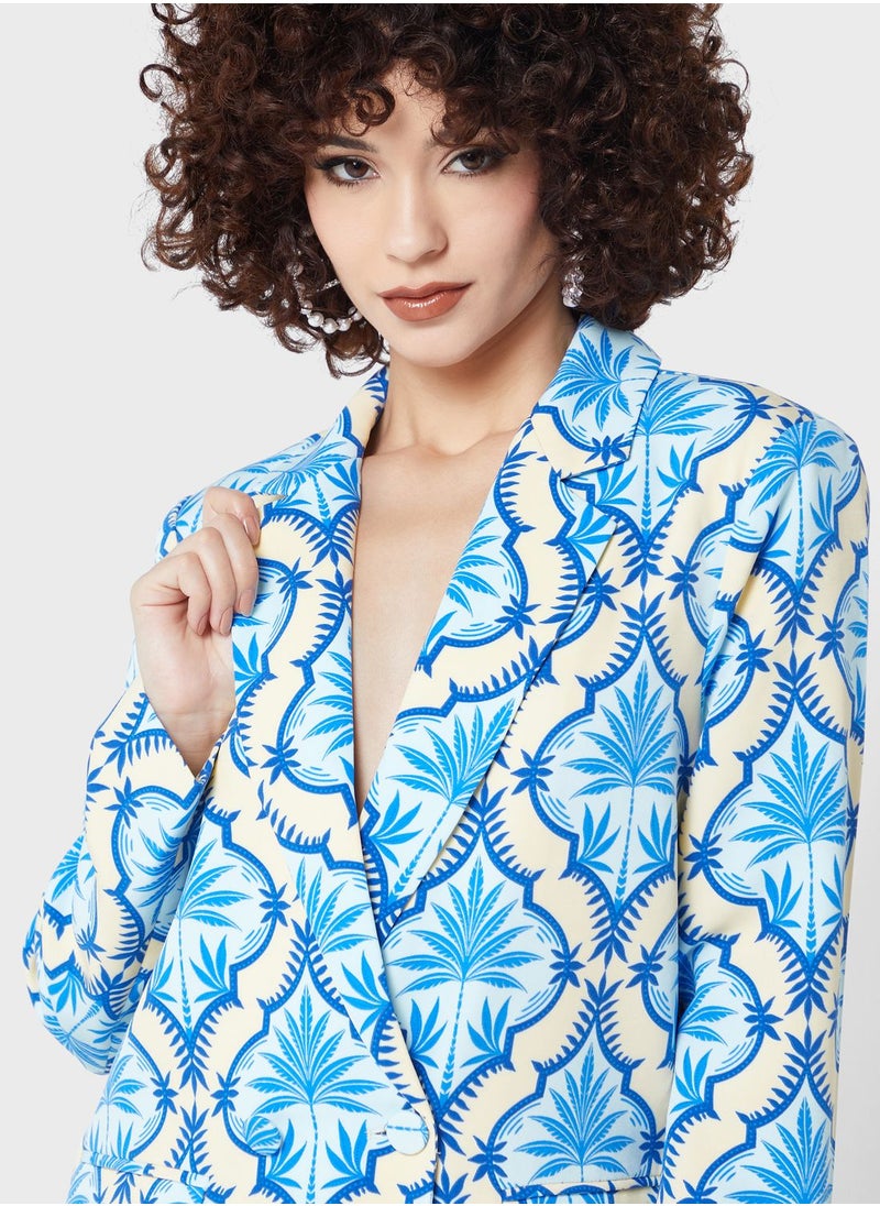 Never fully Dressed - Printed Tailored Blazer - Image 1